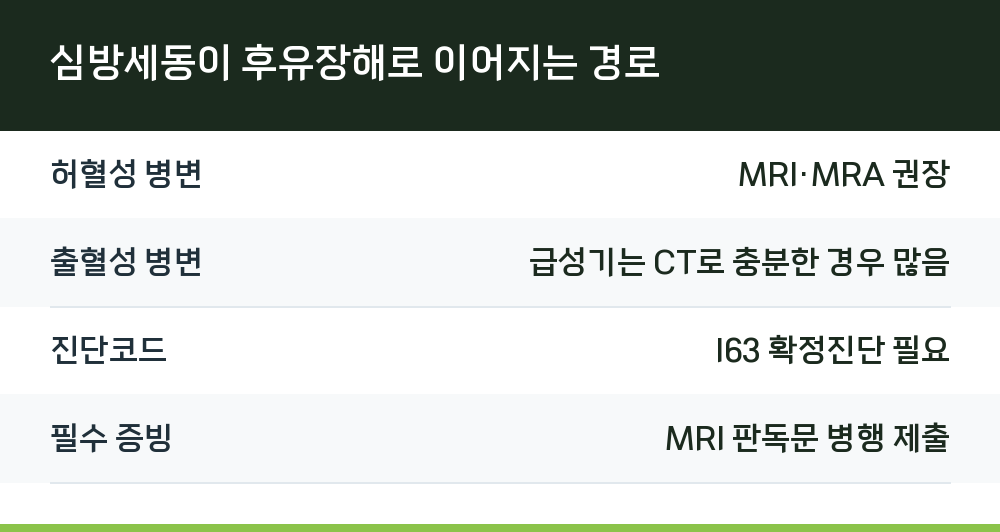 심방세동이 후유장해로 이어지는 경로