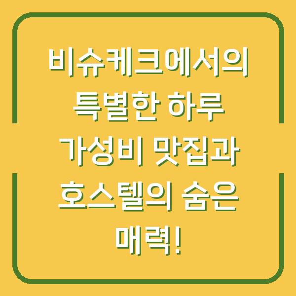 비슈케크에서의 특별한 하루 가성비 맛집과 호스텔의 숨은 매력!