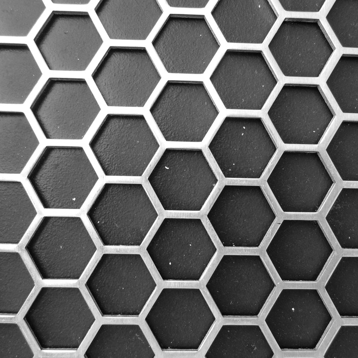 육각형 패턴 가방